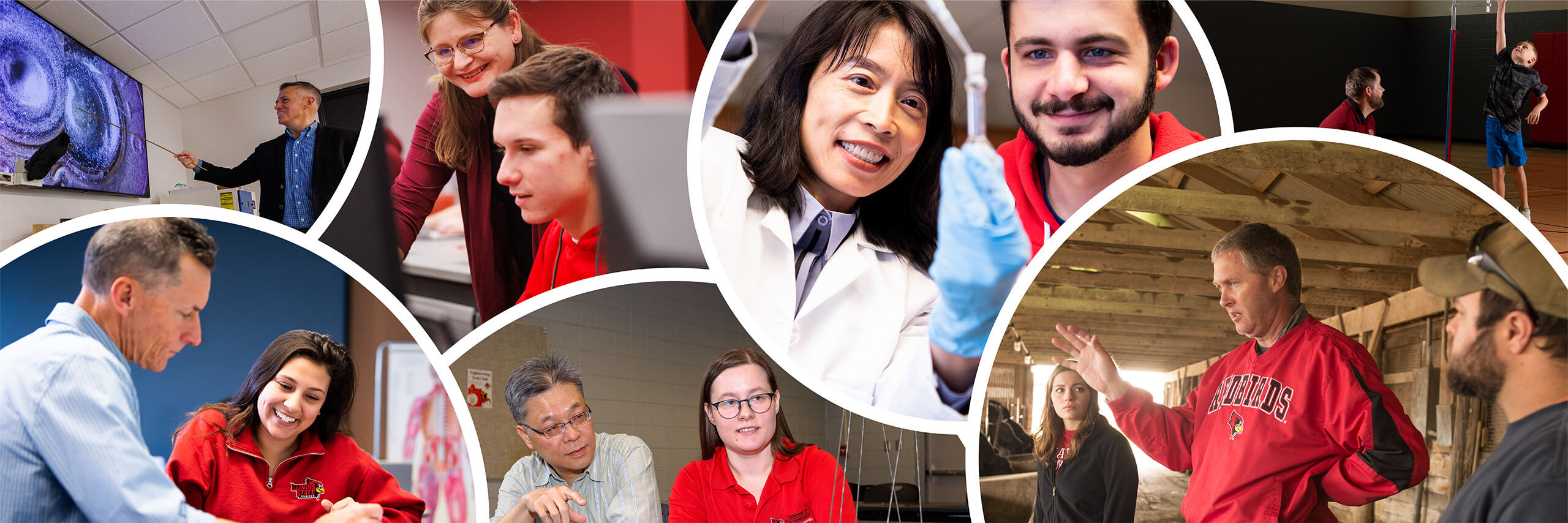 Collage of staff and students images